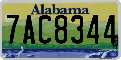 AL license plate 7AC8344