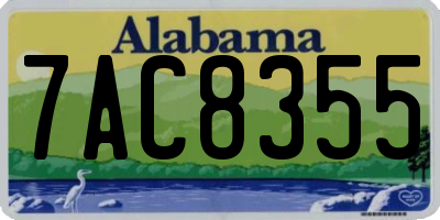 AL license plate 7AC8355