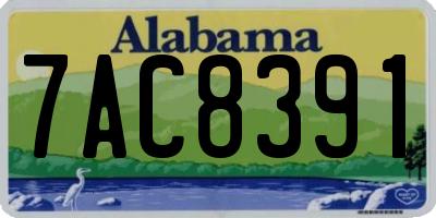 AL license plate 7AC8391