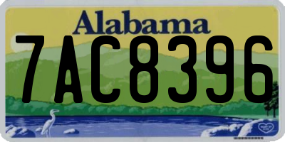AL license plate 7AC8396