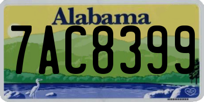 AL license plate 7AC8399