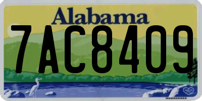 AL license plate 7AC8409