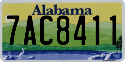 AL license plate 7AC8411