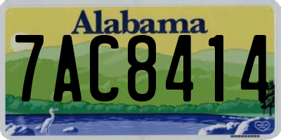 AL license plate 7AC8414
