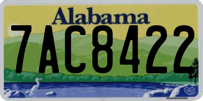 AL license plate 7AC8422