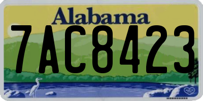 AL license plate 7AC8423