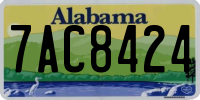 AL license plate 7AC8424