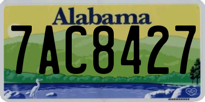 AL license plate 7AC8427
