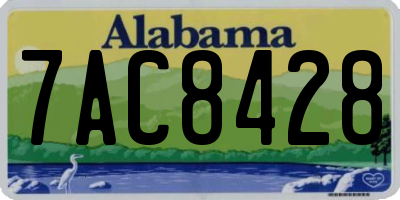 AL license plate 7AC8428