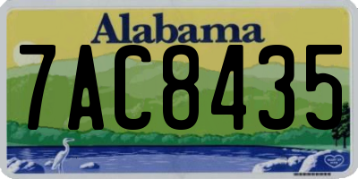 AL license plate 7AC8435