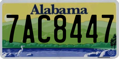 AL license plate 7AC8447