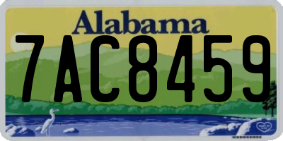 AL license plate 7AC8459