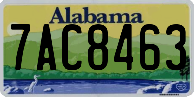 AL license plate 7AC8463