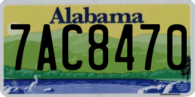 AL license plate 7AC8470
