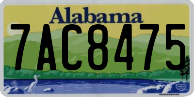 AL license plate 7AC8475