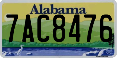 AL license plate 7AC8476