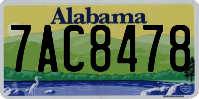 AL license plate 7AC8478
