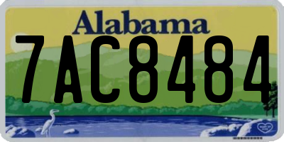 AL license plate 7AC8484