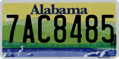 AL license plate 7AC8485