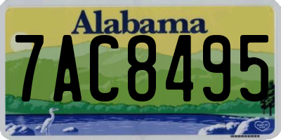 AL license plate 7AC8495