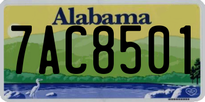 AL license plate 7AC8501