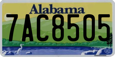 AL license plate 7AC8505