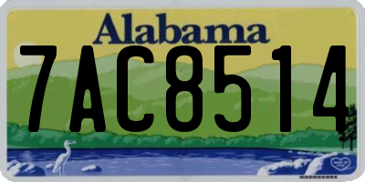 AL license plate 7AC8514