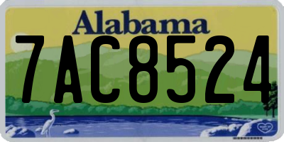 AL license plate 7AC8524