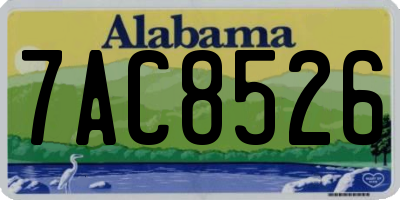 AL license plate 7AC8526