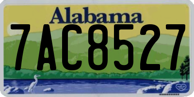 AL license plate 7AC8527