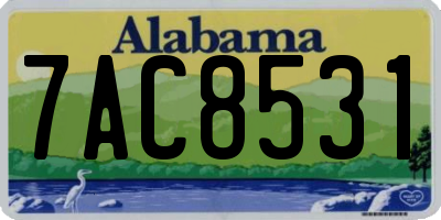 AL license plate 7AC8531