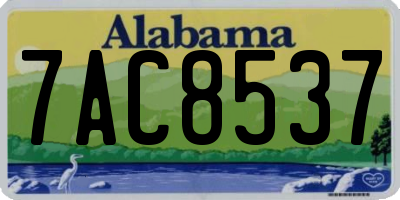 AL license plate 7AC8537