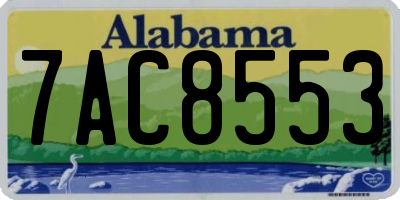 AL license plate 7AC8553