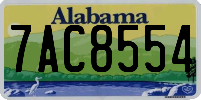 AL license plate 7AC8554