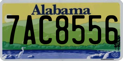 AL license plate 7AC8556