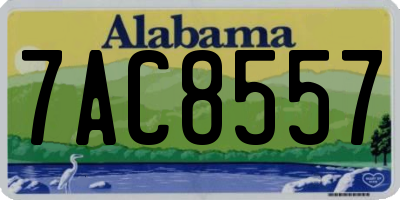 AL license plate 7AC8557