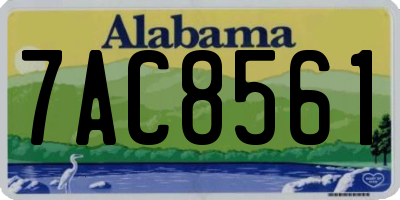AL license plate 7AC8561