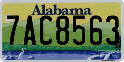 AL license plate 7AC8563