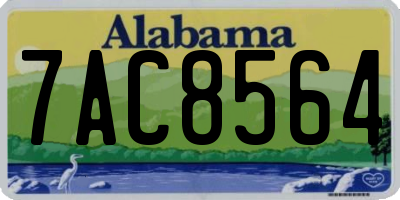 AL license plate 7AC8564