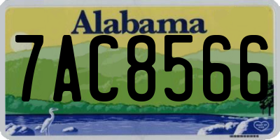 AL license plate 7AC8566