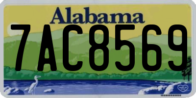 AL license plate 7AC8569