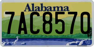 AL license plate 7AC8570