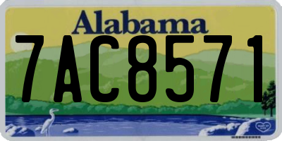 AL license plate 7AC8571