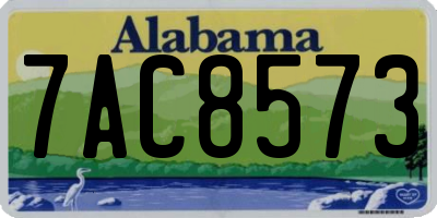 AL license plate 7AC8573