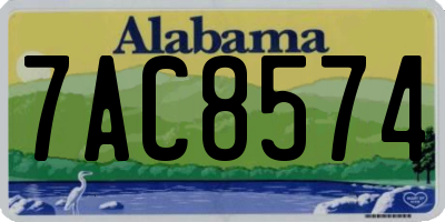 AL license plate 7AC8574