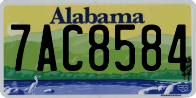AL license plate 7AC8584