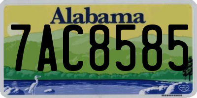 AL license plate 7AC8585