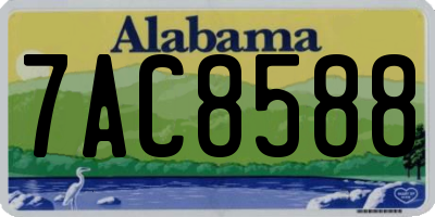 AL license plate 7AC8588