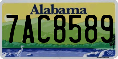 AL license plate 7AC8589