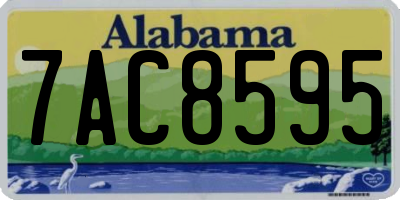 AL license plate 7AC8595